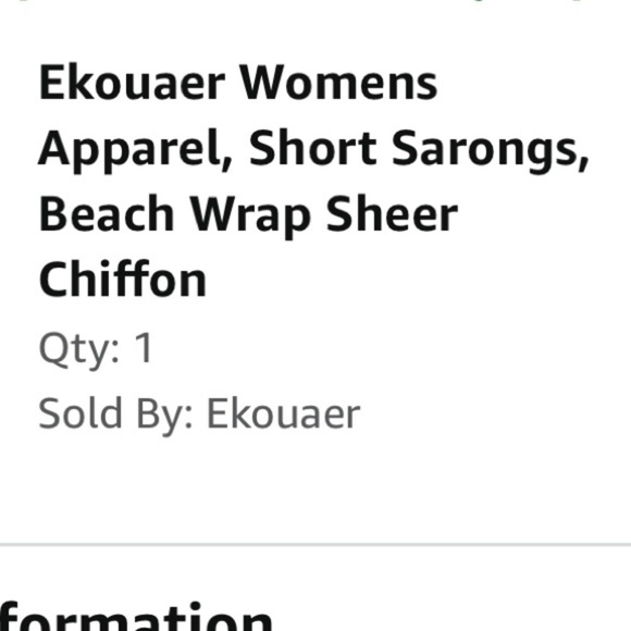 Women’s Blue Beach Wrap Swimsuit Coverup Sheer Chiffon Sarrong - Picture 6 of 6